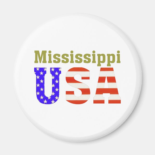 Mississippi USA! Magnet (Framsidan)