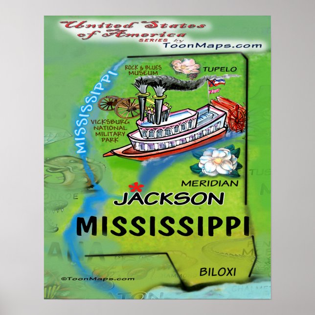 Mississippi USA Poster (Framsidan)