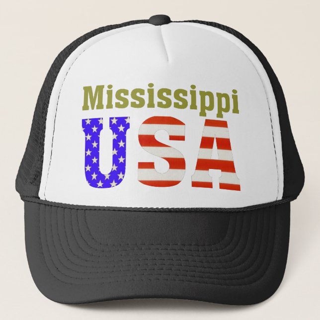 Mississippi USA! Truckerkeps (Framsida)