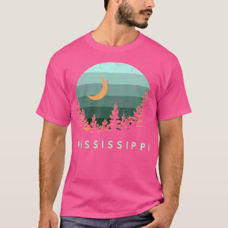 Mississippi Vintage Solnedgång utomhus, hiking Sou T Shirt