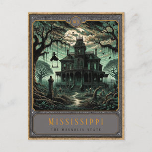 Mississippi vykort för gotisk konst