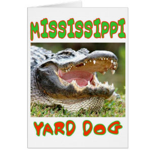 MISSISSIPPI YARD HUND HÄLSNINGSKORT