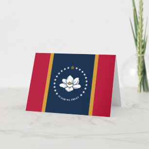 Mississippiansk flagga, Flagga för Mississippi Kort