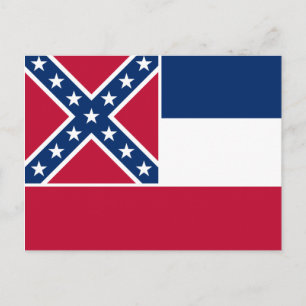 Mississippis statsflagga vykort