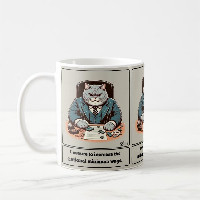 Missköna metoder: den galna katten Politikar Kaffemugg (Vänster)