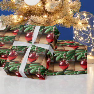 Missköna möss på julprydnad presentpapper