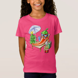 Misskött grinning Chili firar jul T Shirt