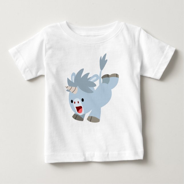 Missköv Tecknad Baby Unicorn Baby T-Shirt (Framsida)