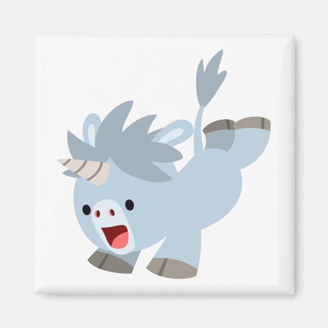 Missköv Tecknad Baby Unicorn Magnet (Framsidan)