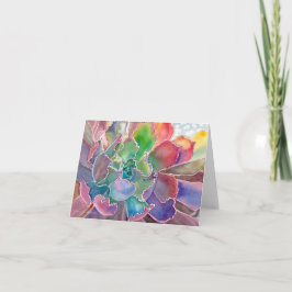 Misskulpturerat miljökort för echeveria kort