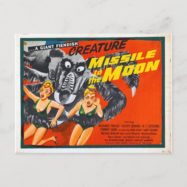 MISSLE MOT POSTCARD MÅNE VYKORT (Framsida)