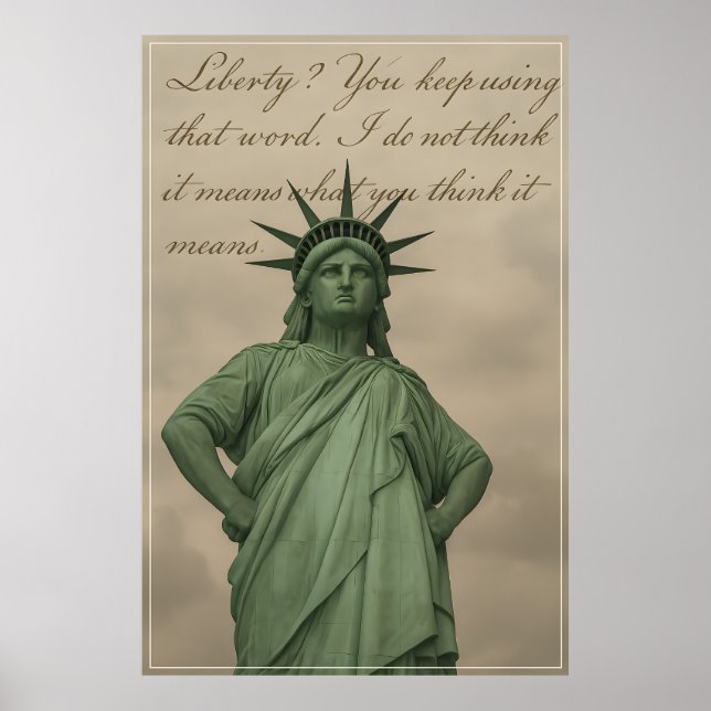 Misslyckad Frihetsgudinnan Poster (Framsidan)