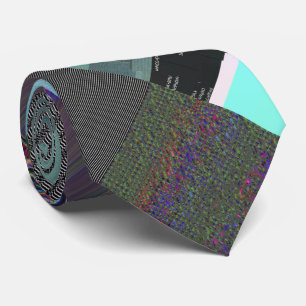 Misslyckad laddning av Dark Glitch Art Abstrakt ru Slips