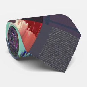 Misslyckad laddning av mörk glitchkonst abstrakt r slips