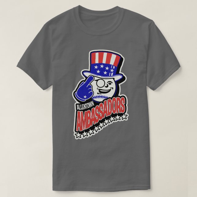 Misslyckade Allentown Ambassadors Baseball Team 1 T Shirt (Design framsida)