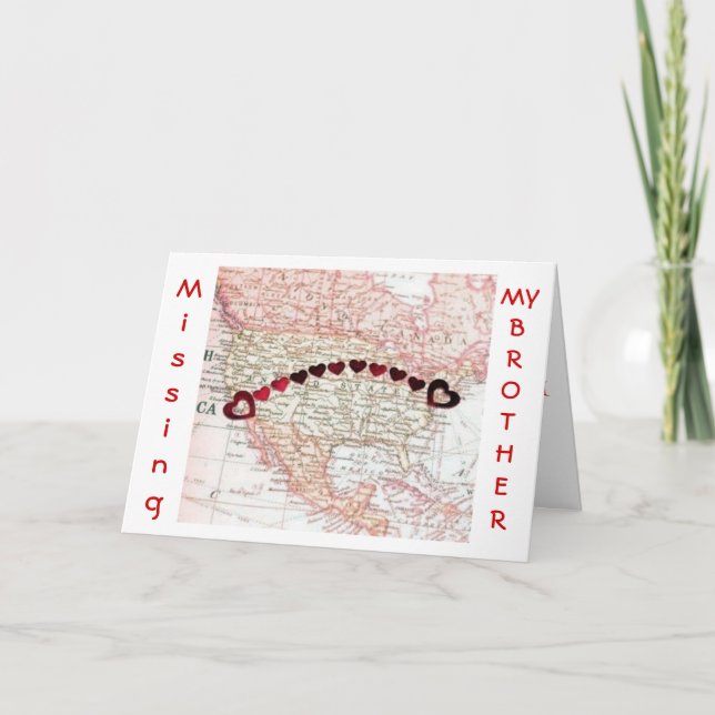 MISSLYCKADES MIN *BRODER* SKÄLET TILL CHRISTMAS ÄR HELGKORT (Framsida)