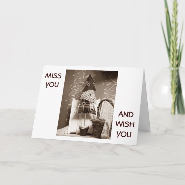 MISSLYCKAS DU OCH ÖNSKAR DIG MYCKET MYCKET GOD JUL HELGKORT (Framsida)