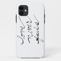 "Misslyckas kärlek aldrig" iphone case