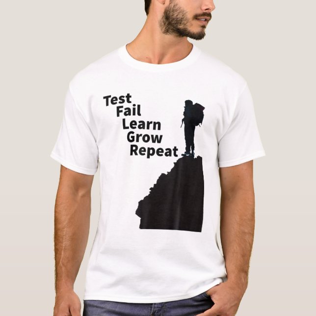 Misslyckas och lära t shirt (Framsida)