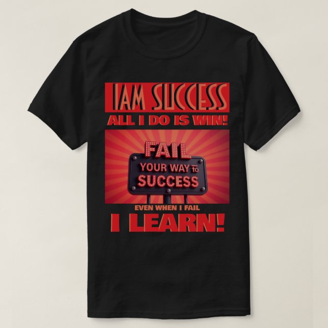 MISSLYCKAS PÅ DIN VÄG T SHIRT (Design framsida)