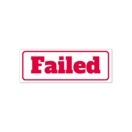 Misslyckats affärsdokument Enkelt självinkande Fri Självfärgande Stämpel