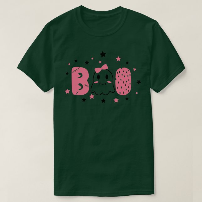 Missnöjesspöke vid rosa färg t shirt (Design framsida)