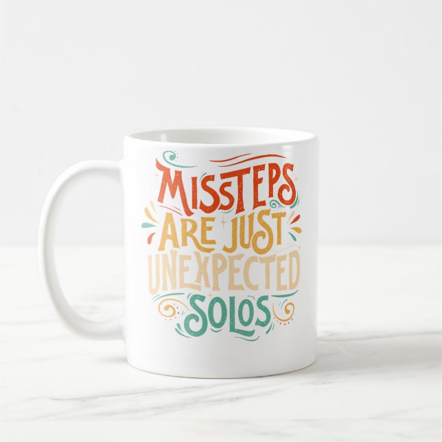 Missöden Är Bara Oväntade Solodansare Dansar  Kaffemugg (Vänster)