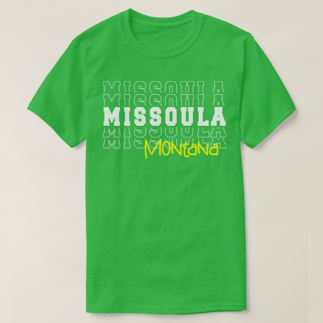 Missoula city Montana Missoula MT T Shirt (Design framsida)