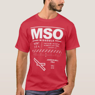 Missoula Internationell flygplats MSO T-Shirt