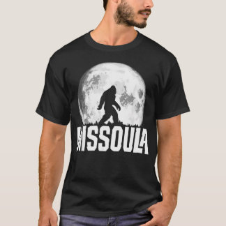 Missoula Montana Bigfoot Vintage Fullmåne Retro T Shirt