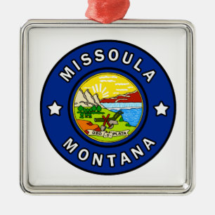 Missoula Montana Julgransprydnad Metall