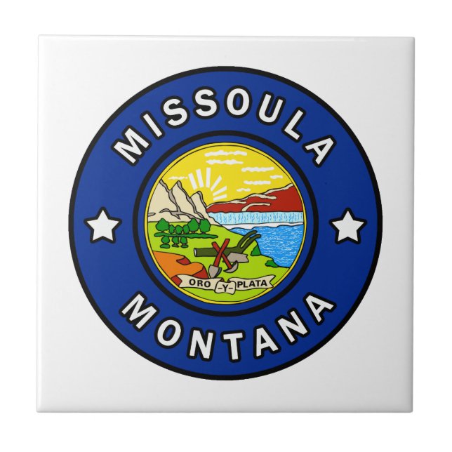 Missoula Montana Kakelplatta (Framsidan)