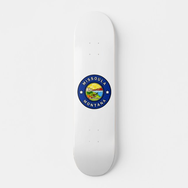Missoula Montana Skateboard Bräda 19,5 Cm (Framsida)