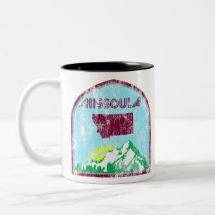 Missoula Montana State Vintage Två-Tonad Mugg