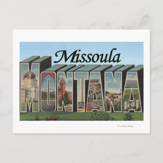 Missoula Montana Vykort (Framsida)