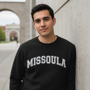 MISSOULA Universitetsstilad Tröja Amerika College Lång Ärmad Tröja