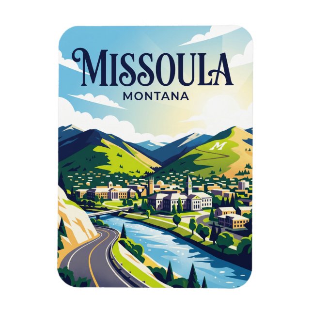 Missoula USA Magnet (Vertikal)
