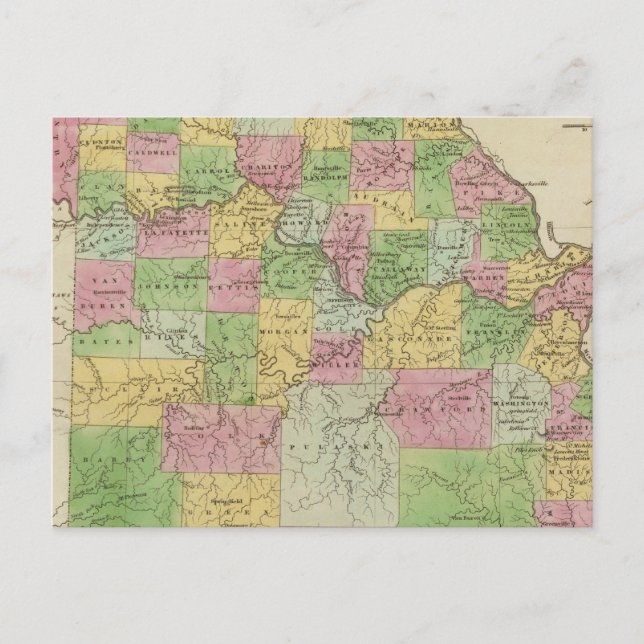 Missouri 12 vykort (Framsida)