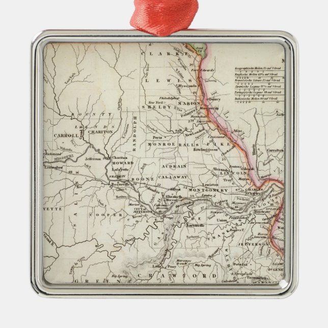 Missouri 2 julgransprydnad metall (Framsidan)