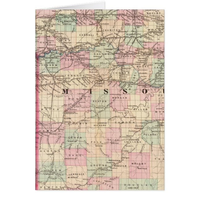 Missouri 9 hälsningskort (Framsidan)