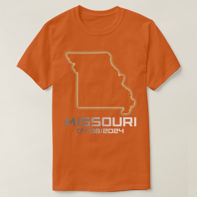 Missouri America Astronomy otal Solar Eclipse 2024 T Shirt (Design framsida)