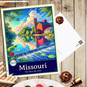 Missouri Anime Stil Cel Shaded-vykort Vykort