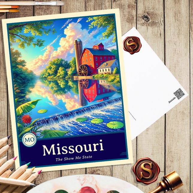 Missouri | Anime Stil Cel Shaded-vykort Vykort (Skapare uppladdad)