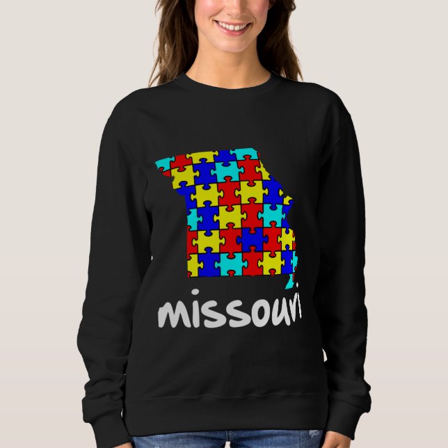 Missouri Autism Awareness T Shirt (Framsida)