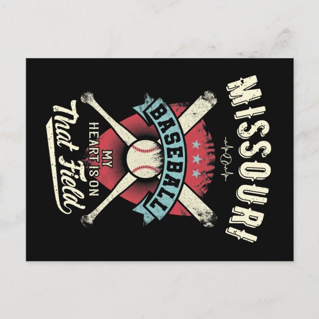 Missouri Baseball Vykort (Framsida)