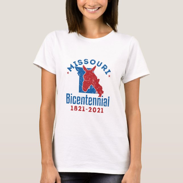 Missouri Bicentennial 200-årsdagen 2021 Mul T Shirt (Framsida)