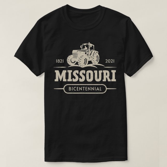 Missouri Bicentennial 200-årsfirman Farmer T Shirt (Design framsida)