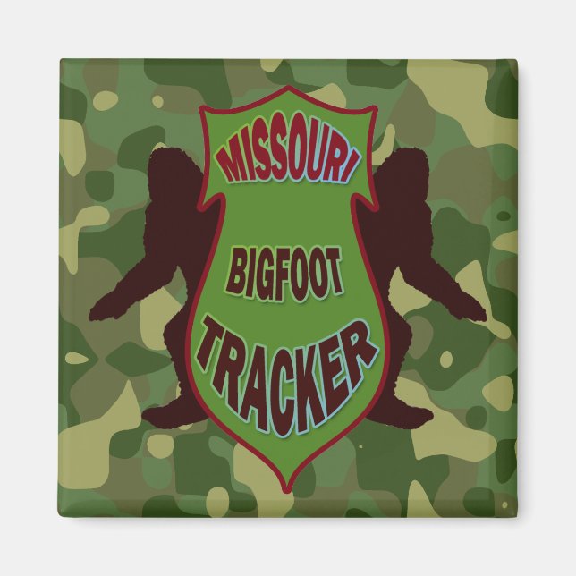 Missouri Bigfoot Tracker Magnet (Framsidan)