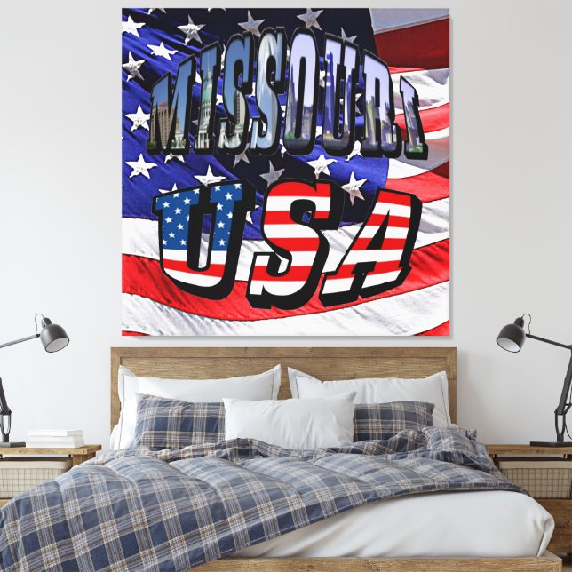 Missouri Bild och USA Text (Insitu (sovrum))