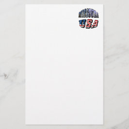 Missouri Bild och USA Text Brevpapper
